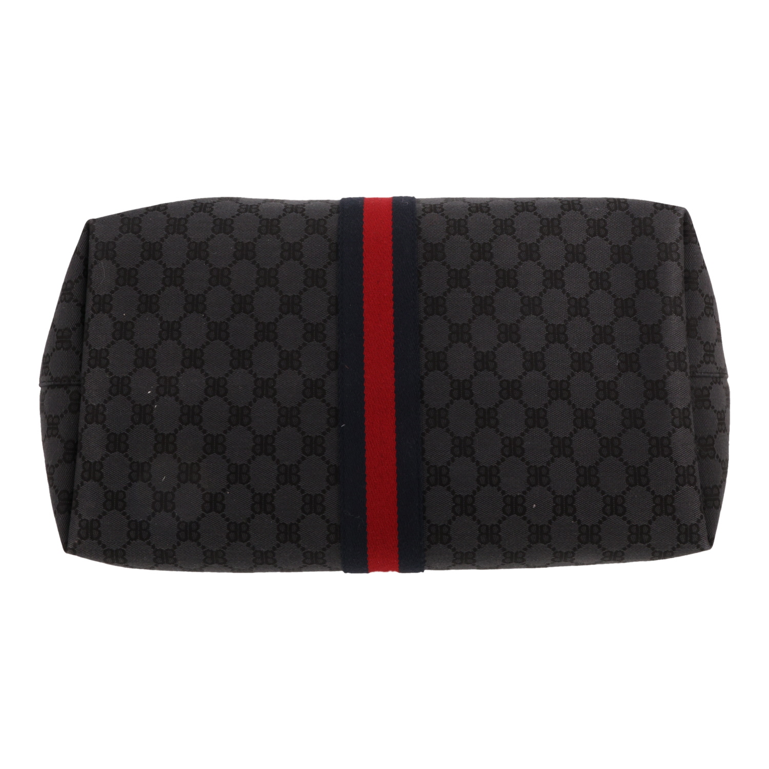 Balenciaga   weekend bag  in grey logo canvas  and grey leather - Detail D1