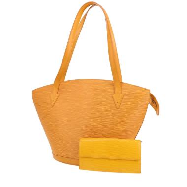 Sac à main Louis Vuitton  Saint Jacques en cuir épi jaune