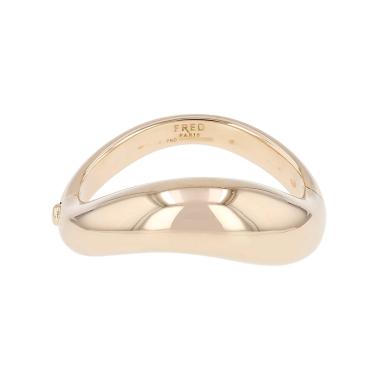 Brazalete redondo Fred Mouvementée de oro amarillo