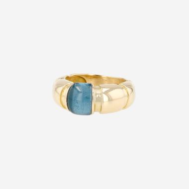 Mauboussin Nadja ring in yellow gold and topaz