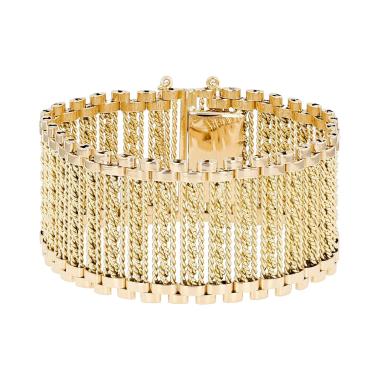 Brazalete época años 70 Vintage  de oro amarillo