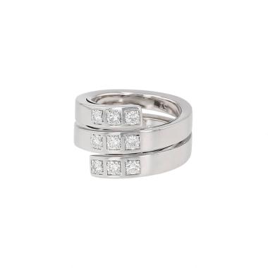 Anello Cartier Cartier Tectonique in oro bianco e diamanti