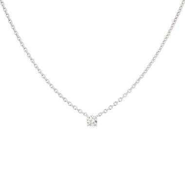 Collar Cartier 1895 de oro blanco y diamante