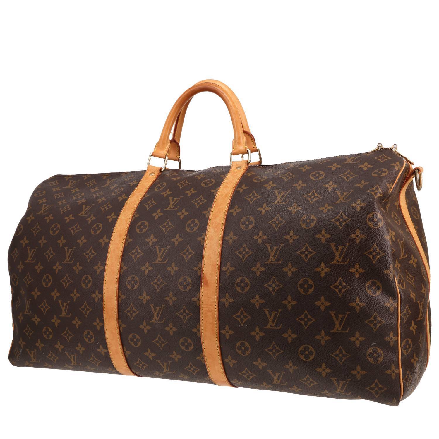 Louis Vuitton Keepall 60 Monogram Marron Occasion