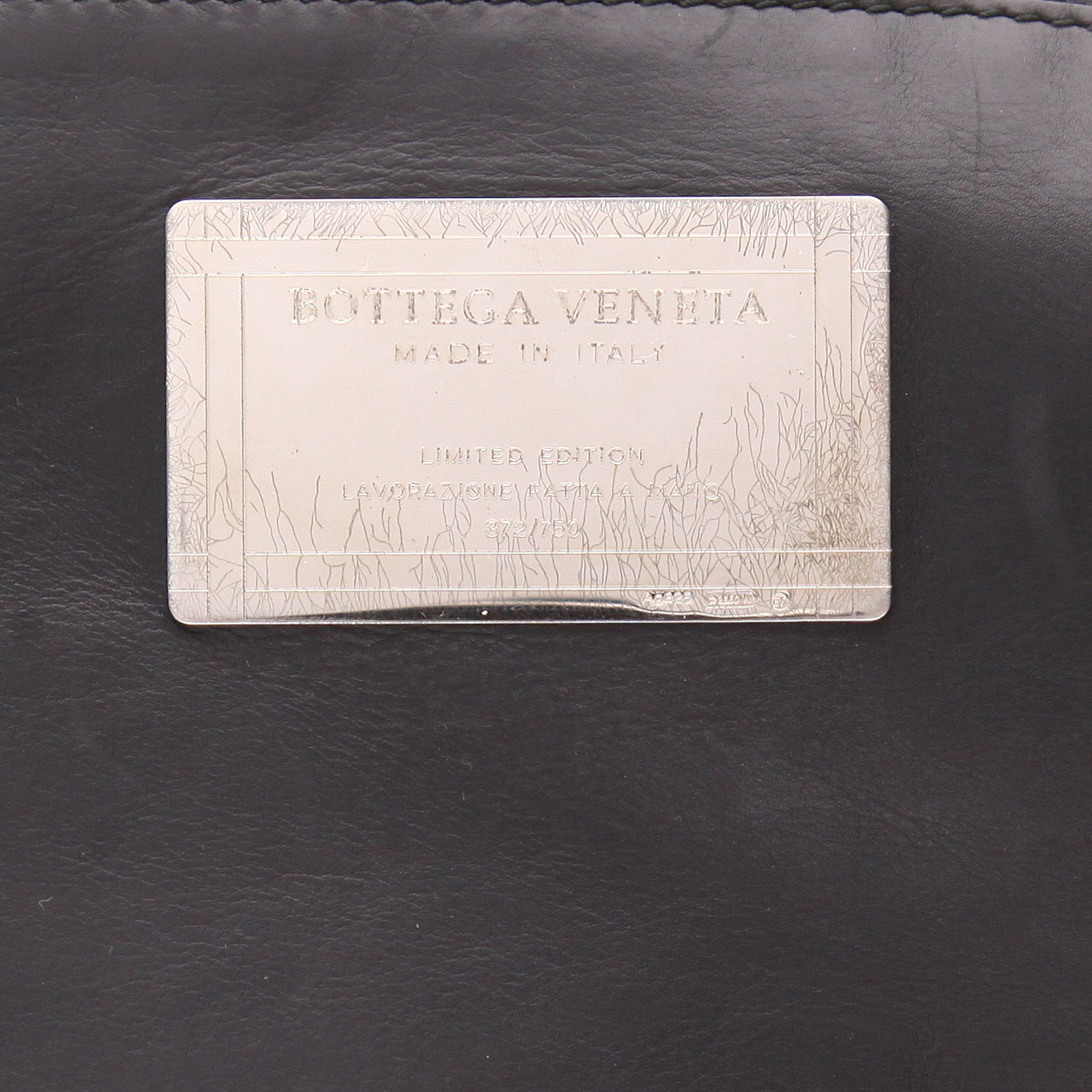 Bottega Veneta  Cabat limited edition shopping bag  in black intrecciato leather - Detail D2