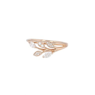 Tiffany & Co Victoria ring in pink gold and diamonds