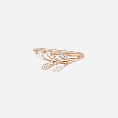 Bague Tiffany & Co Victoria en or rose et diamants
