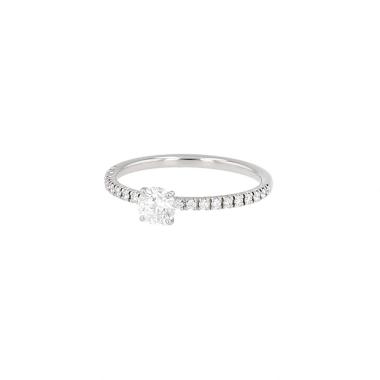 Cartier Etincelle ring in platinium and diamonds