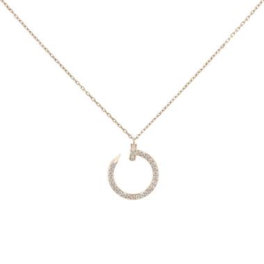 Collar Cartier Juste un clou de oro rosa y diamantes