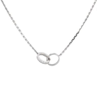 Cartier Love necklace in white gold and diamonds