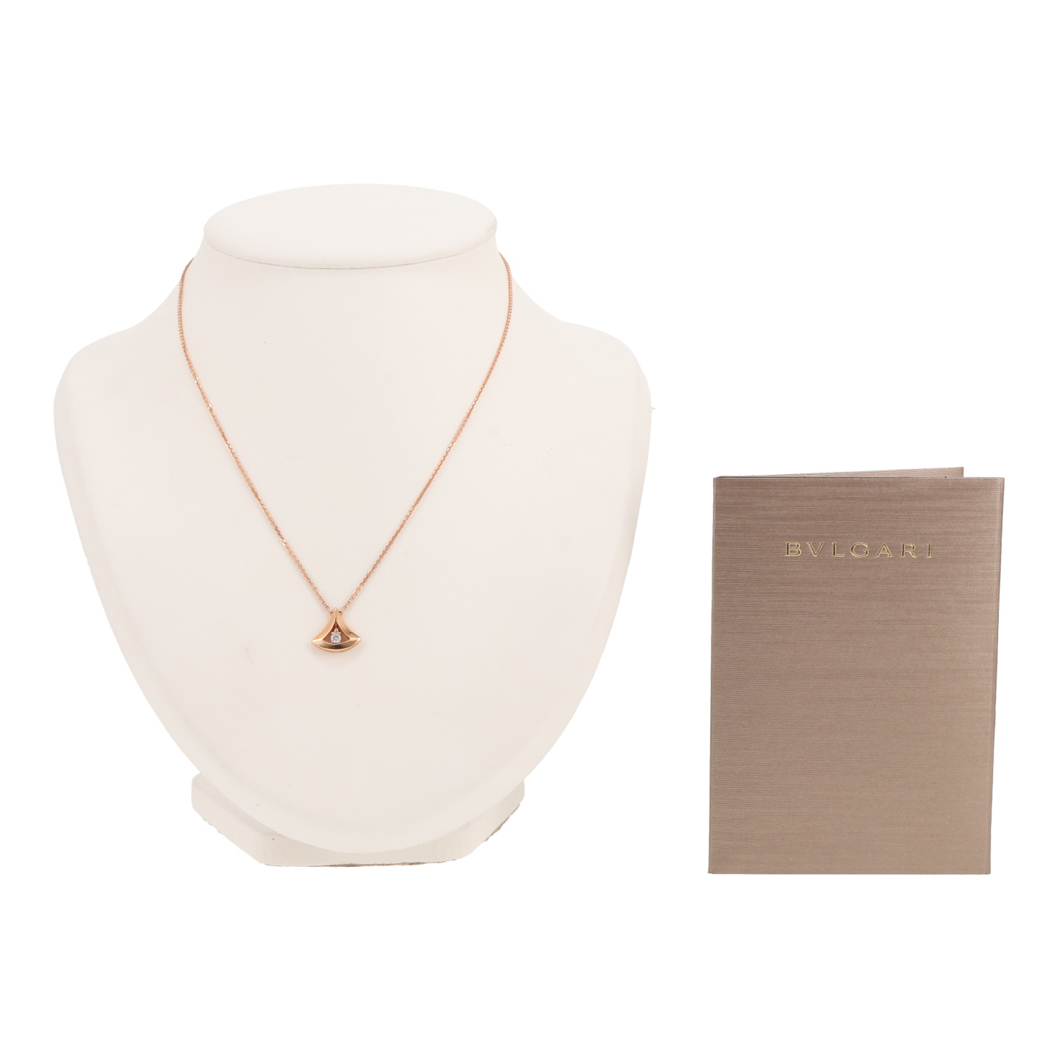 Collier Bulgari Diva's Dream en or rose et diamant - Detail D2