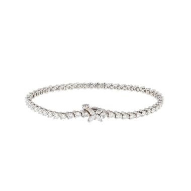 Tiffany & Co Victoria bracelet in platinium, white gold and diamonds