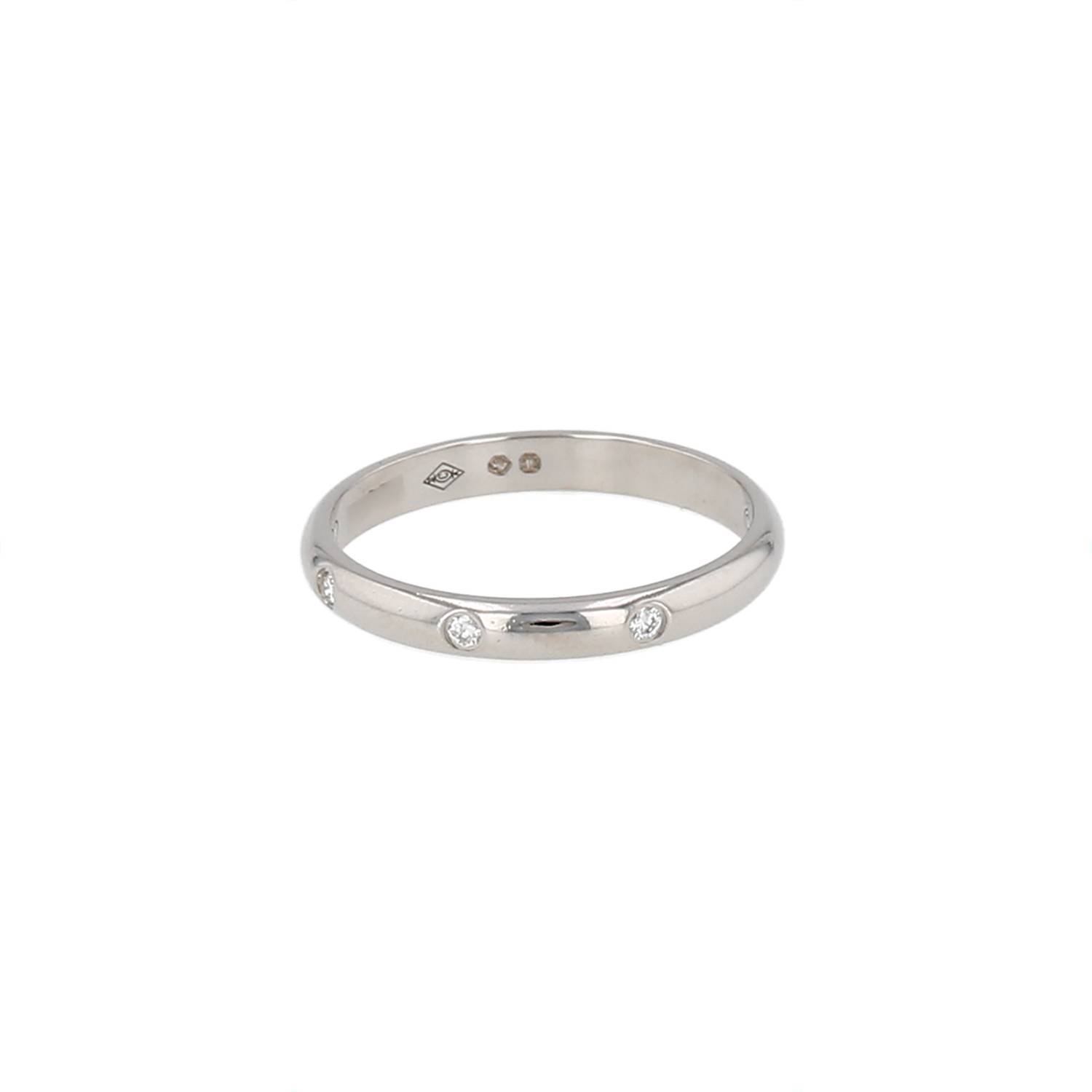 Bague Cartier 1895 Platine Diamants Occasion Bague Cartier 1895 Platine Diamants Occasion