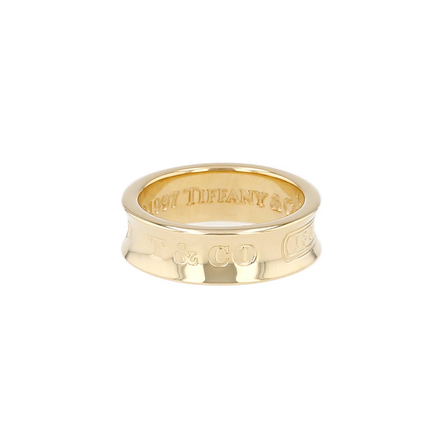 Bague Tiffany & Co 1837 or jaune vintage occasion