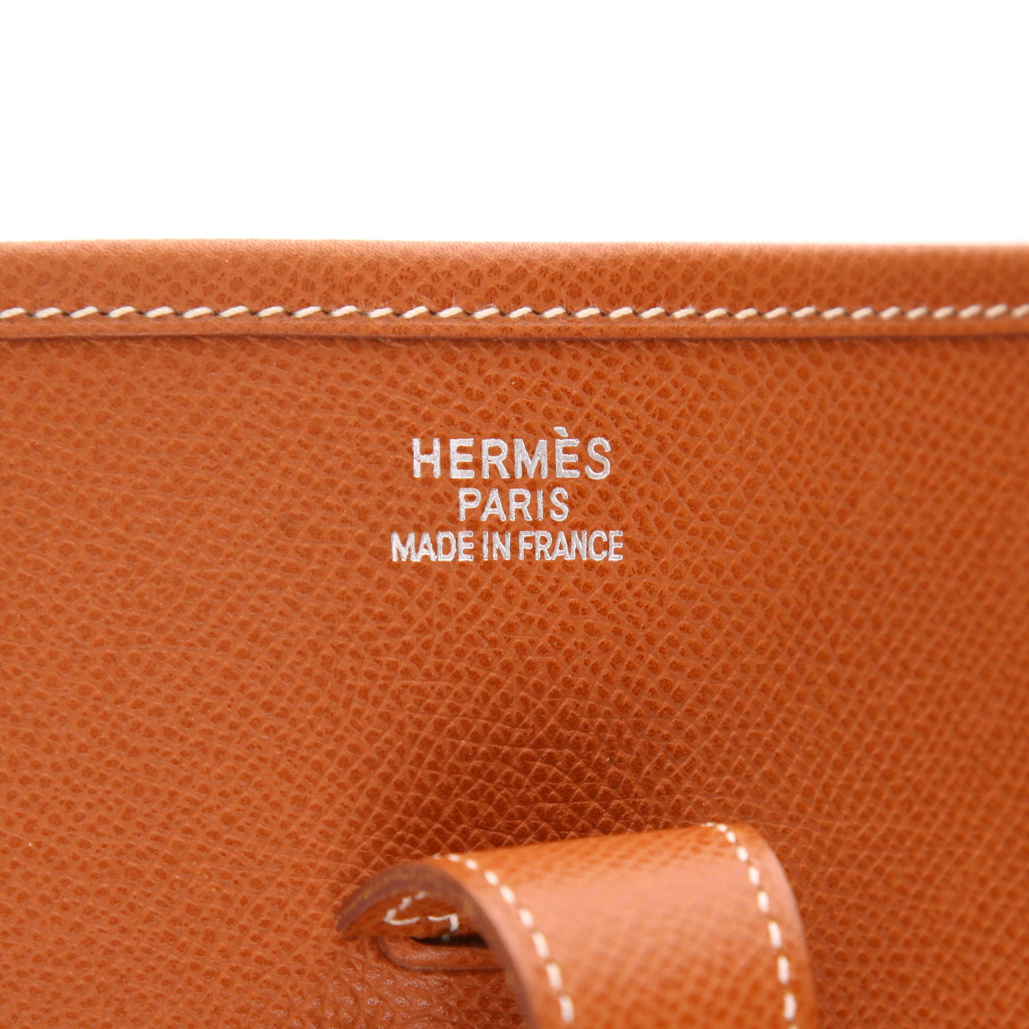 Borsa a tracolla Hermès  Evelyne in pelle Epsom gold - Detail D2