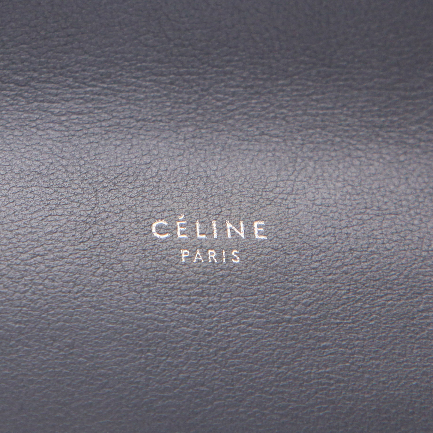Bolso de mano Celine  Big Bag en cuero gris - Detail D2