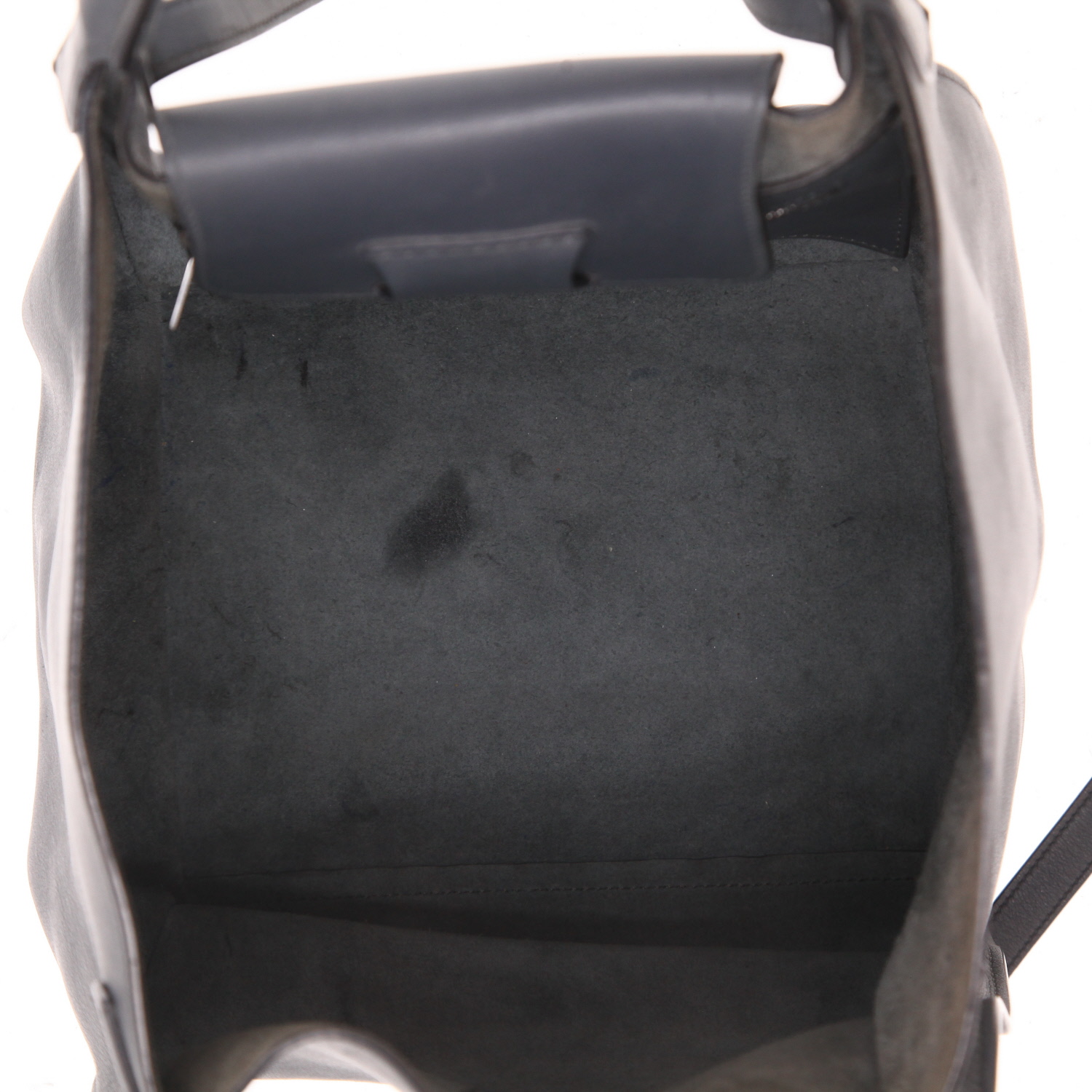 Bolso de mano Celine  Big Bag en cuero gris - Detail D3