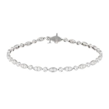 Brazalete Tiffany & Co  de platino, oro blanco y diamantes