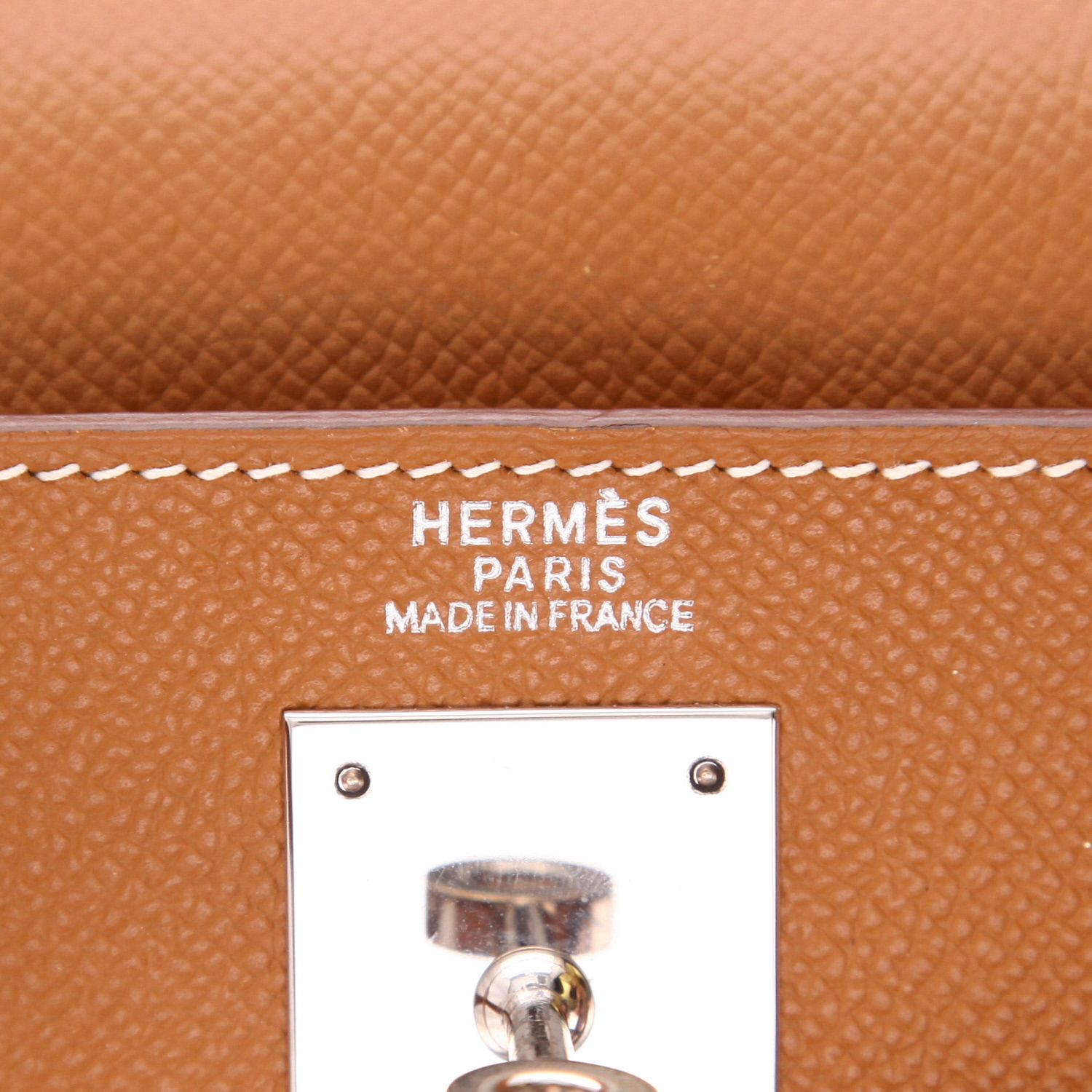 Borsa Hermès  Kelly 32 cm in pelle Epsom gold - Detail D2