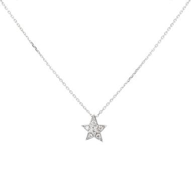 Chanel Comètes small model necklace in white gold and diamonds