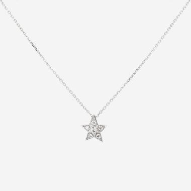 Collana Chanel Comètes modello piccolo in oro bianco e diamanti