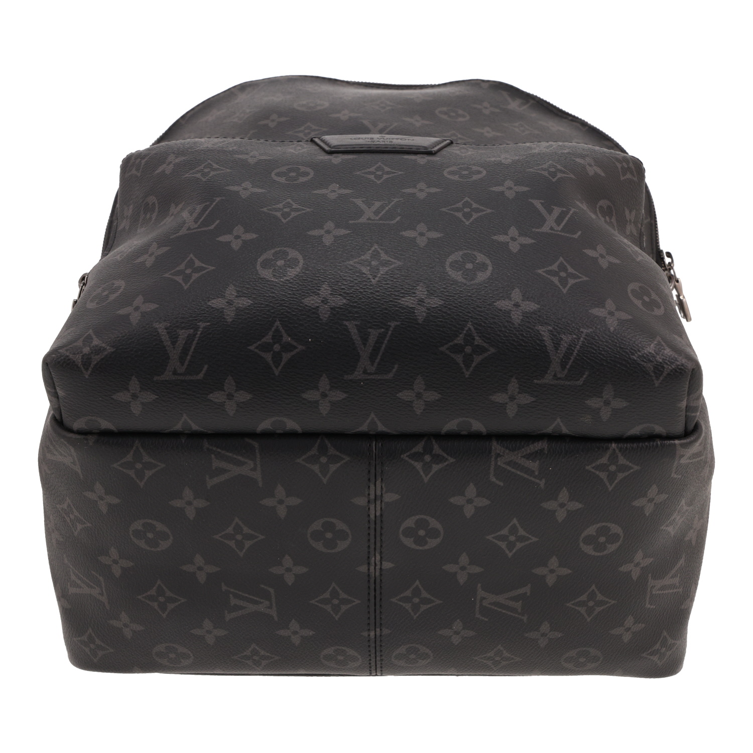 Louis Vuitton  Discovery backpack  in grey Graphite monogram canvas  and black leather - Detail D1
