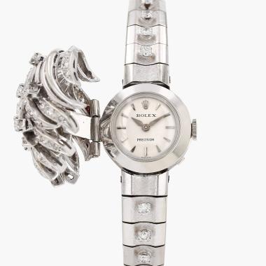 Montre Rolex Precision en or blanc Vers 1960