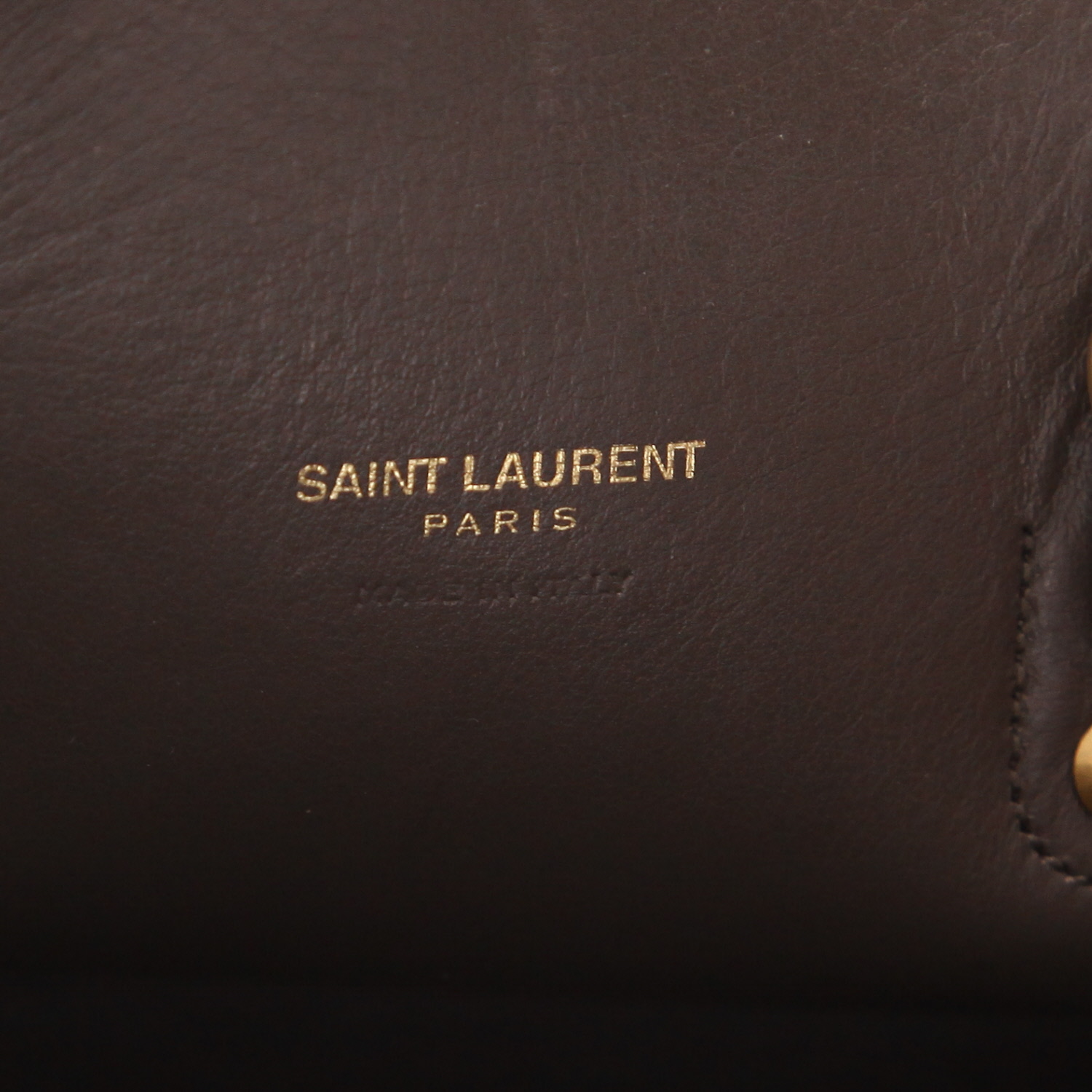 Saint Laurent  Sac de jour Baby handbag  in grey leather - Detail D2