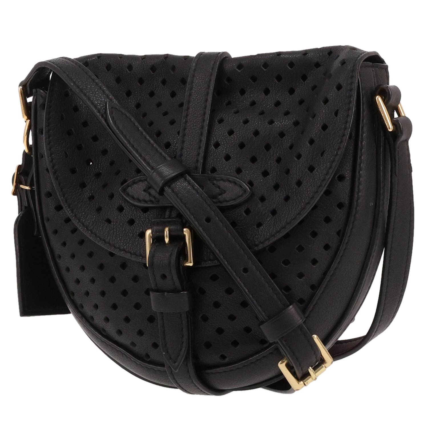 Sac Besace Louis Vuitton Chantilly Cuir Noir Occasion