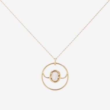 Collana Poiray Ma Préférence in oro rosa e calcedonio