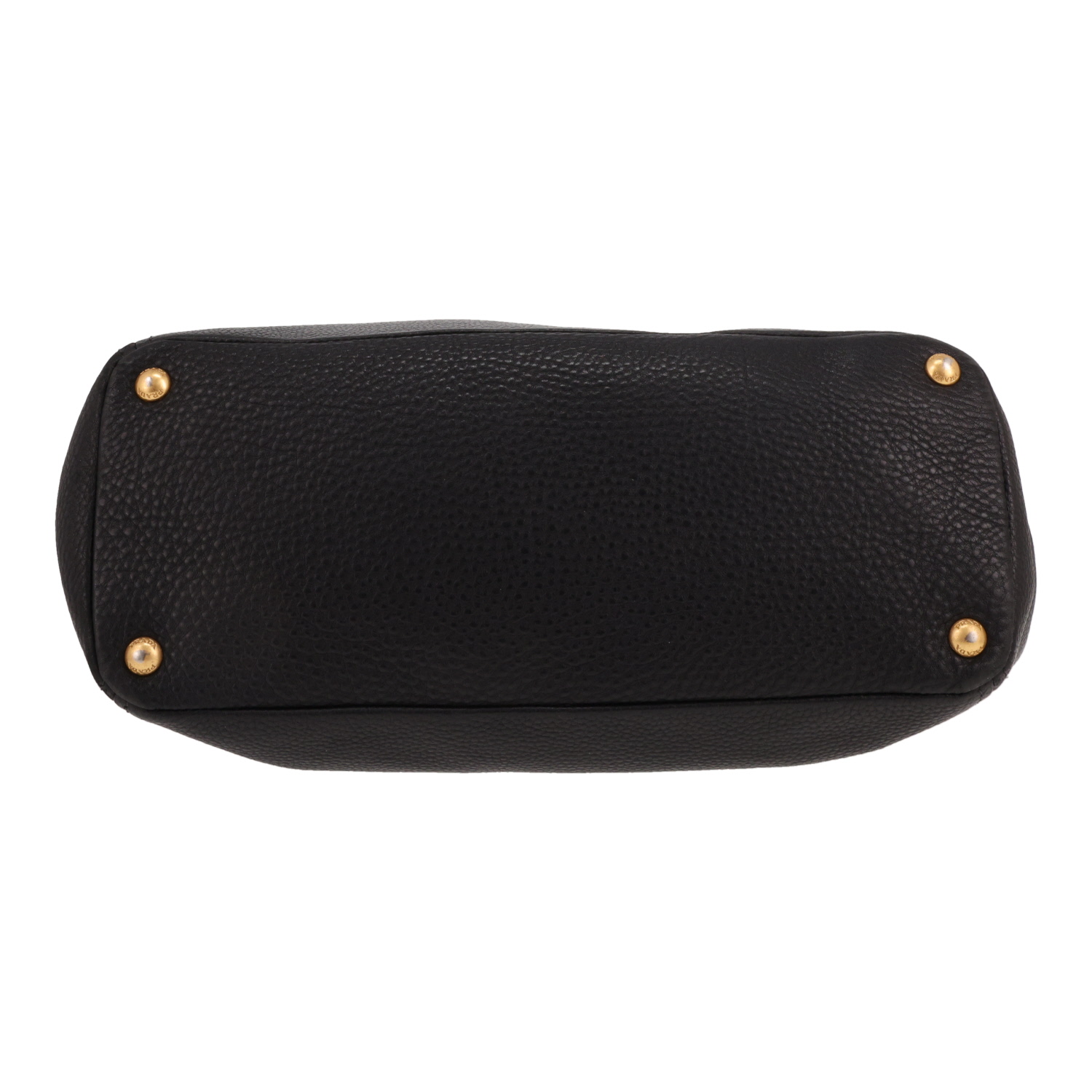 Shopping bag Prada   in pelle martellata nera - Detail D1