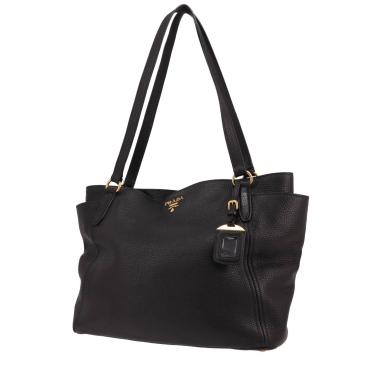 Shopping bag Prada   in pelle martellata nera