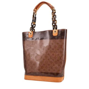 Bolso de mano Louis Vuitton  Ambre en vinilo monogram marrón y cuero natural