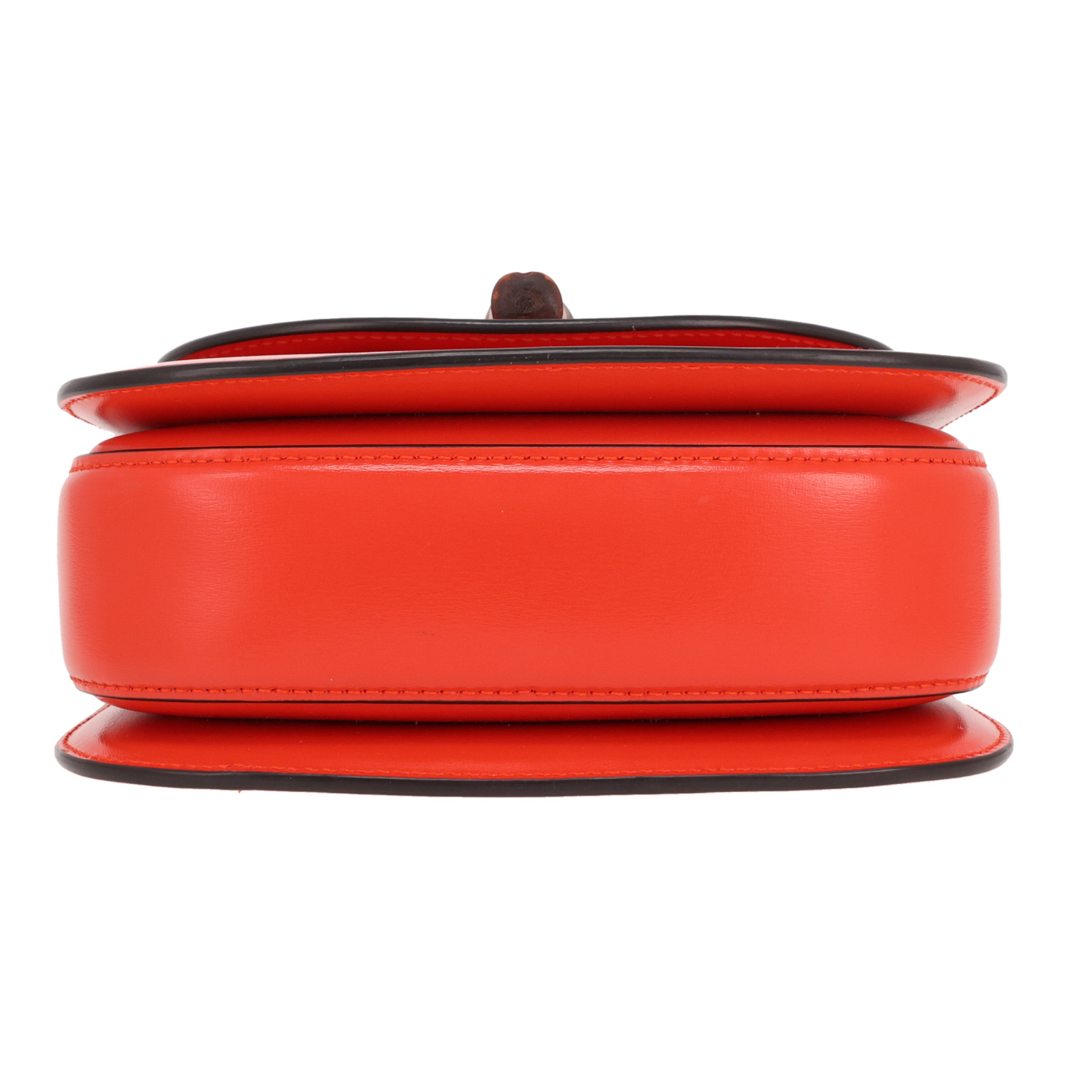 Borsa Gucci  Bamboo modello piccolo  in pelle arancione e bambù - Detail D1