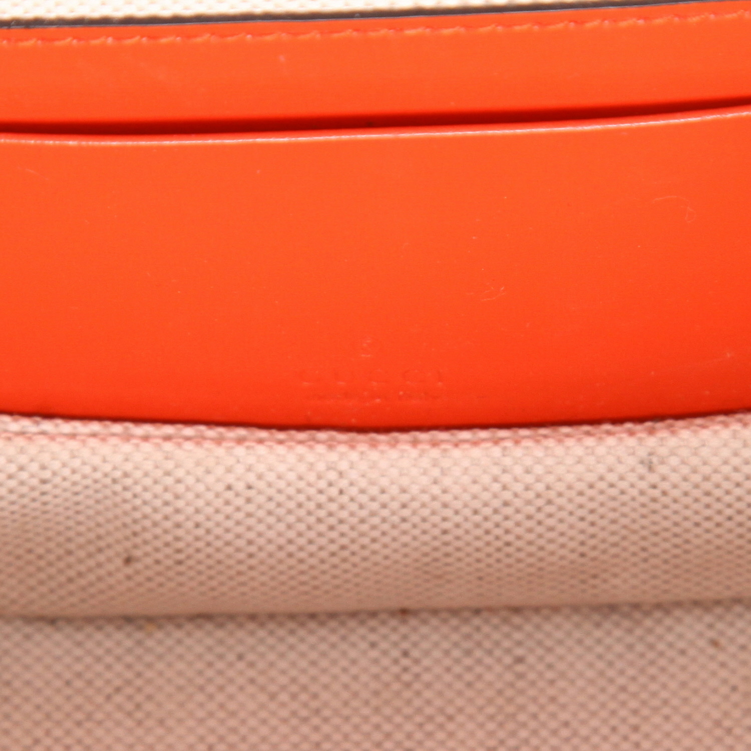 Bolso de mano Gucci  Bamboo modelo pequeño  en cuero naranja y bambú - Detail D2