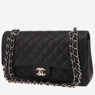 Sac Chanel  Timeless Classic en cuir grainé matelassé noir