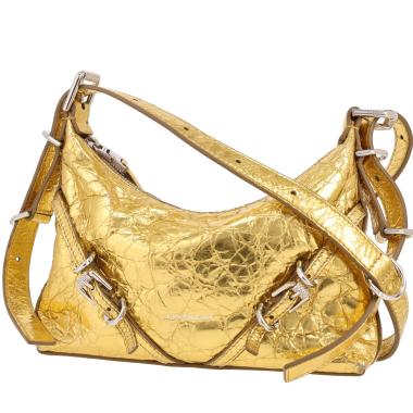 Borsa a tracolla Givenchy  Voyou mini  in pelle dorata