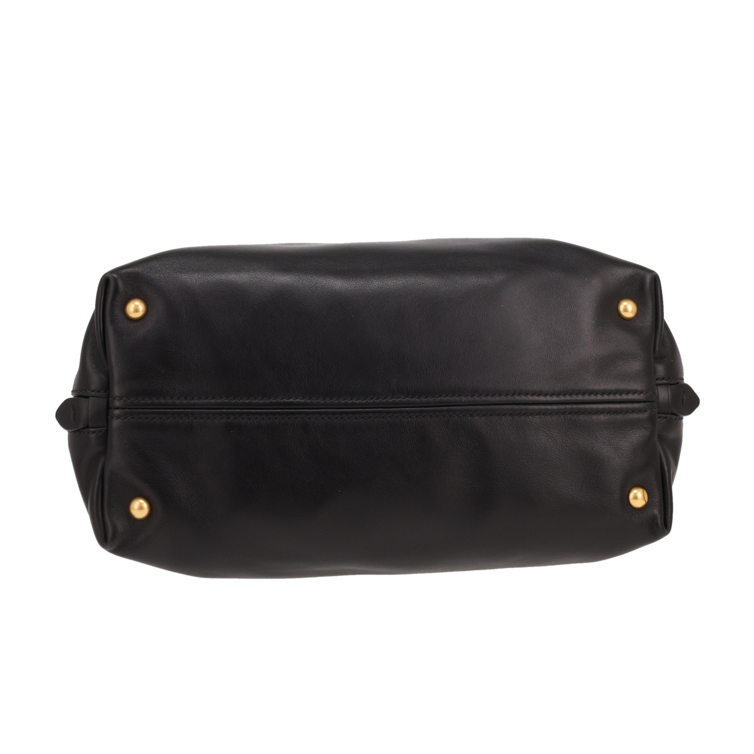 Sac à main Miu Miu   en cuir noir - Detail D1