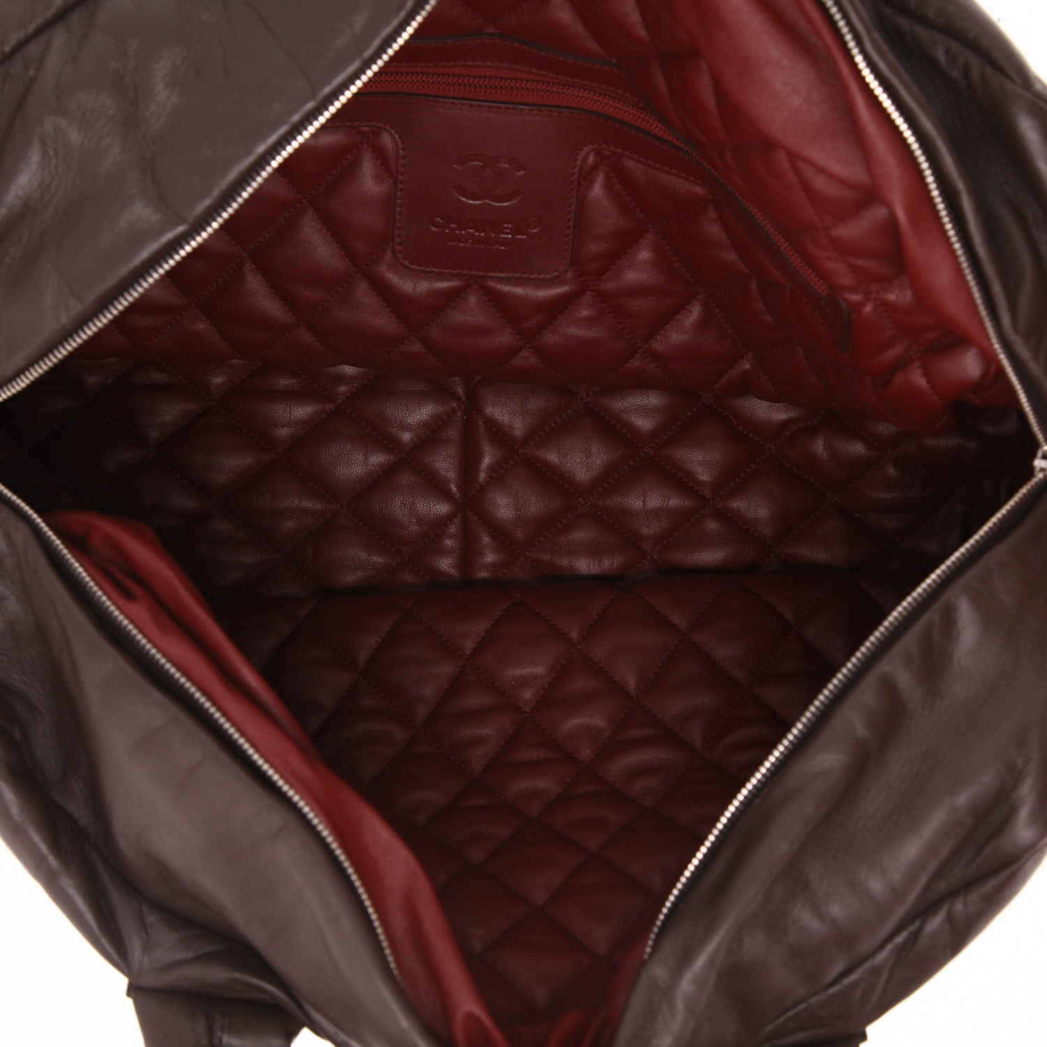 Borsa ventiquattrore Chanel  Coco Cocoon in pelle marrone - Detail D3