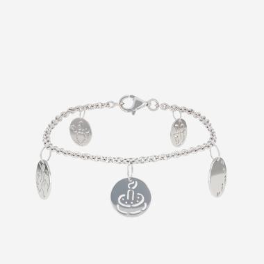 Brazalete Poiray  de oro blanco