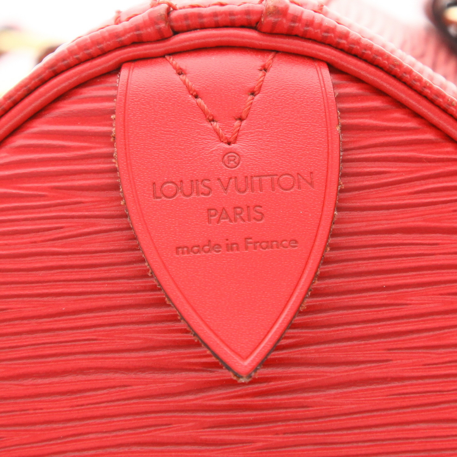 Borsa Louis Vuitton  Speedy 25 in pelle Epi rossa - Detail D2