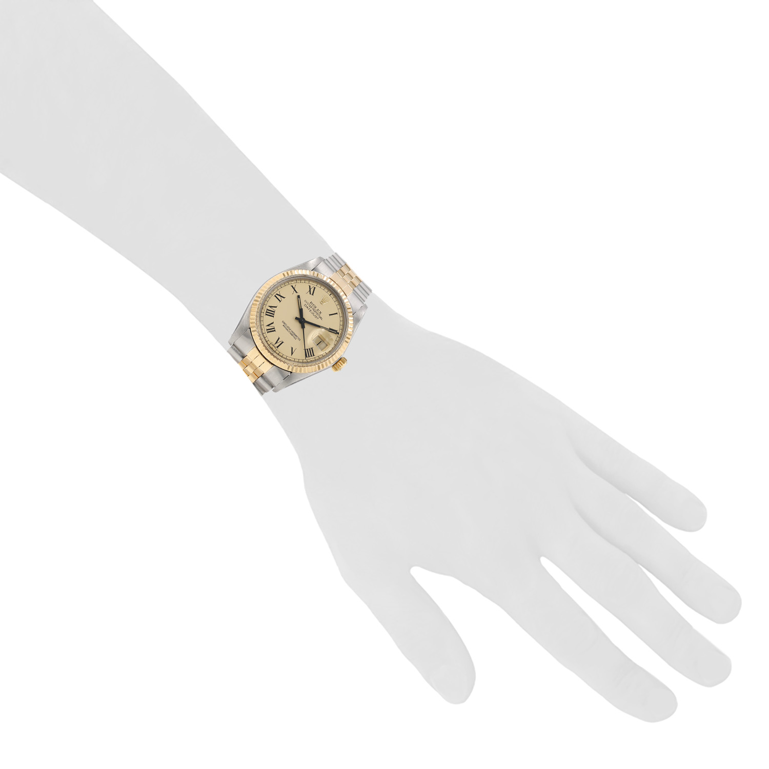 Montre Rolex Datejust en or et acier Ref: Rolex - 16013  Vers 1985 - Detail D1