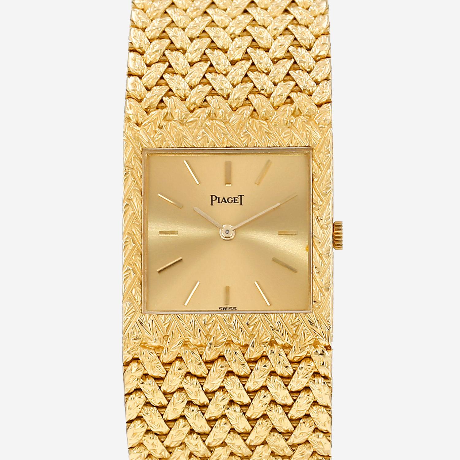 Vintage Piaget watch in yellow gold, circa 1960