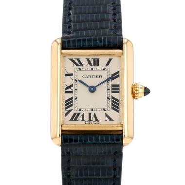 Montre Cartier Tank Louis Cartier petit modèle  en or jaune Ref: Cartier - 2442  Vers 2000
