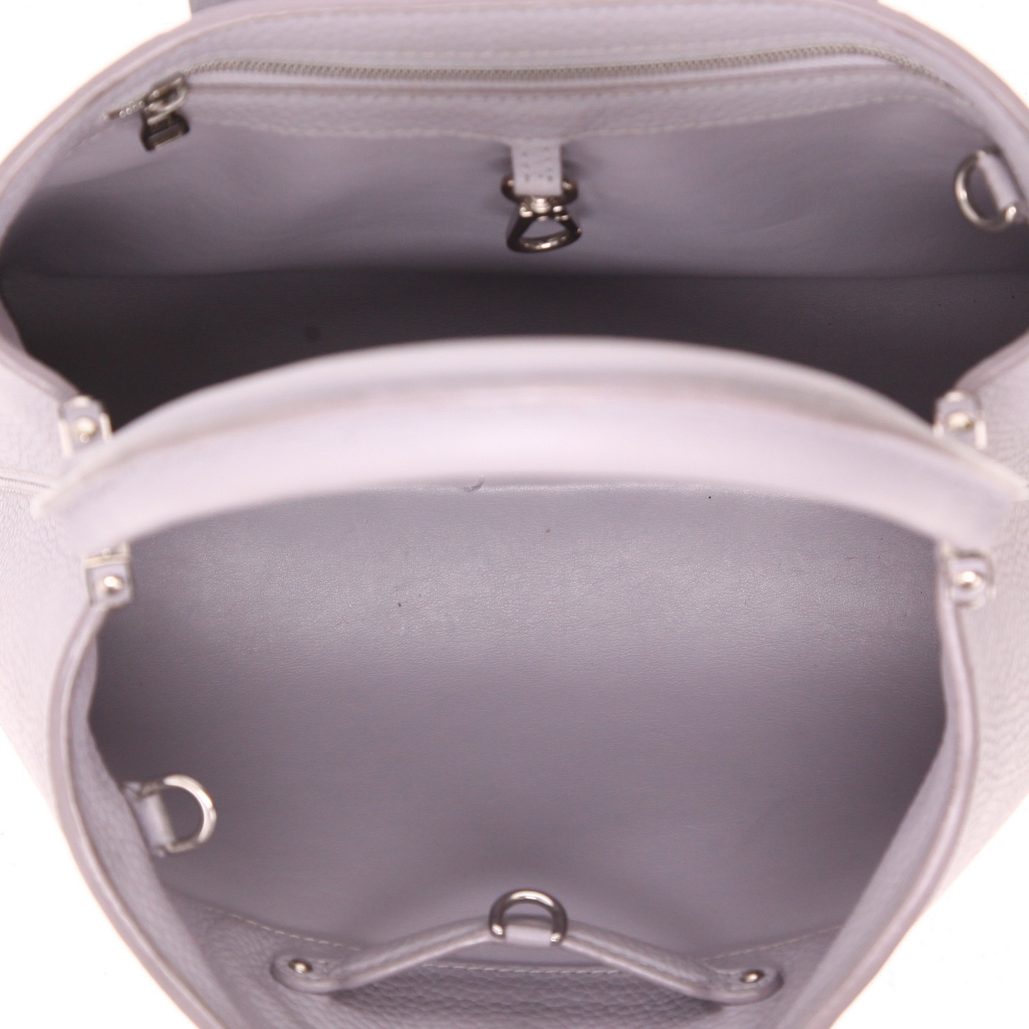 Bolso de mano Louis Vuitton  Capucines MM en cuero taurillon clémence violeta - Detail D3