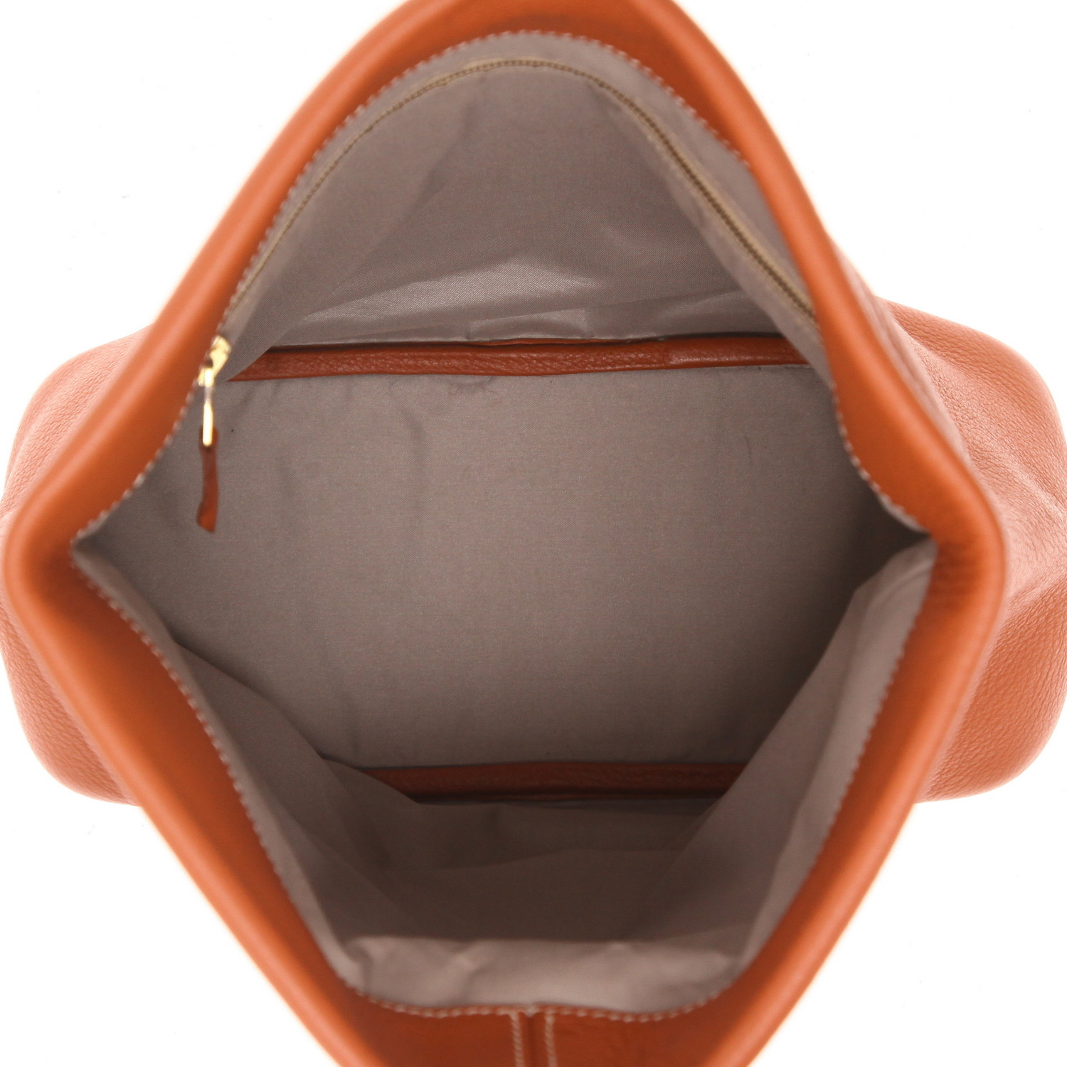 Pochette Hermès   en cuir gold - Detail D3