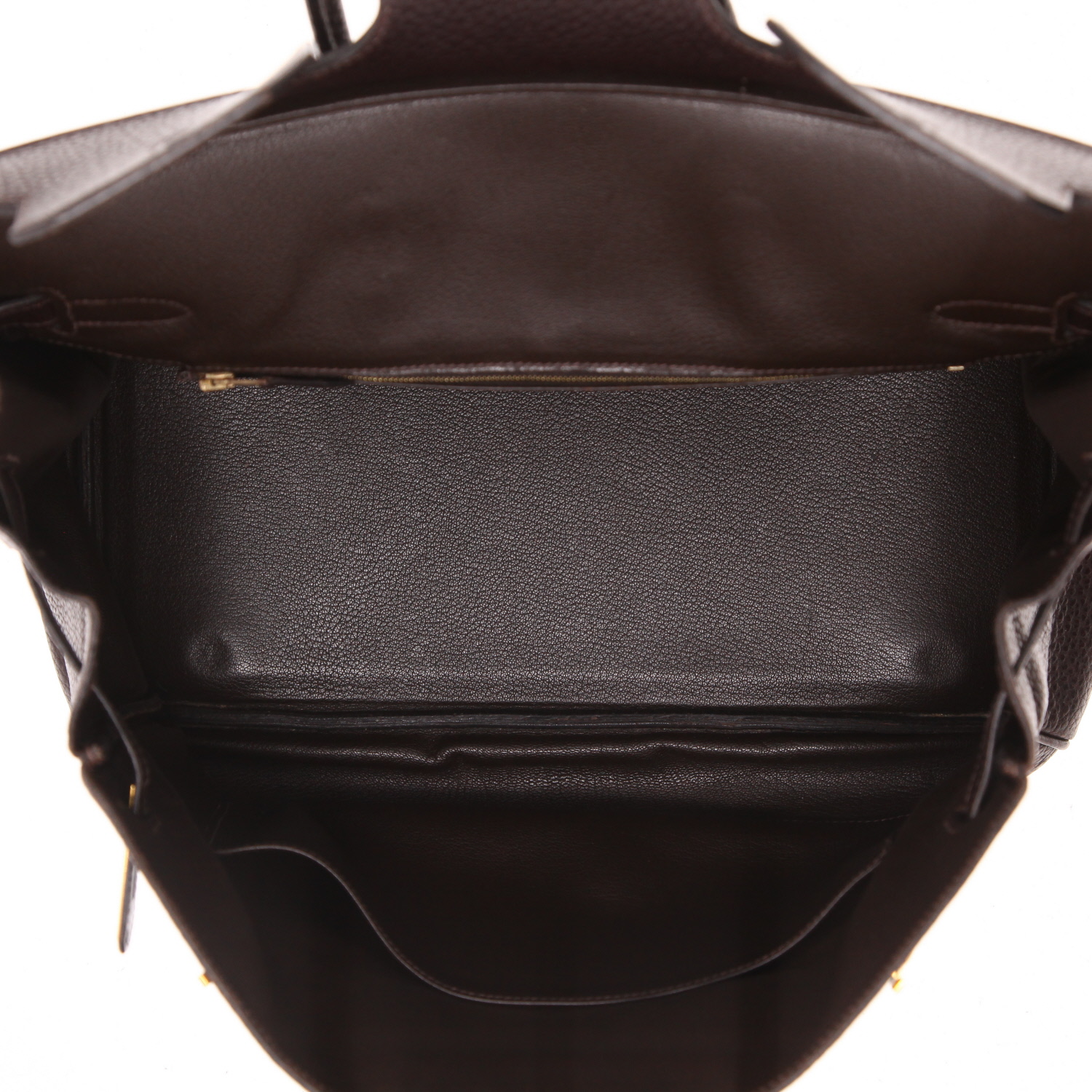 Borsa Hermès  Birkin 35 cm in pelle togo marrone - Detail D3
