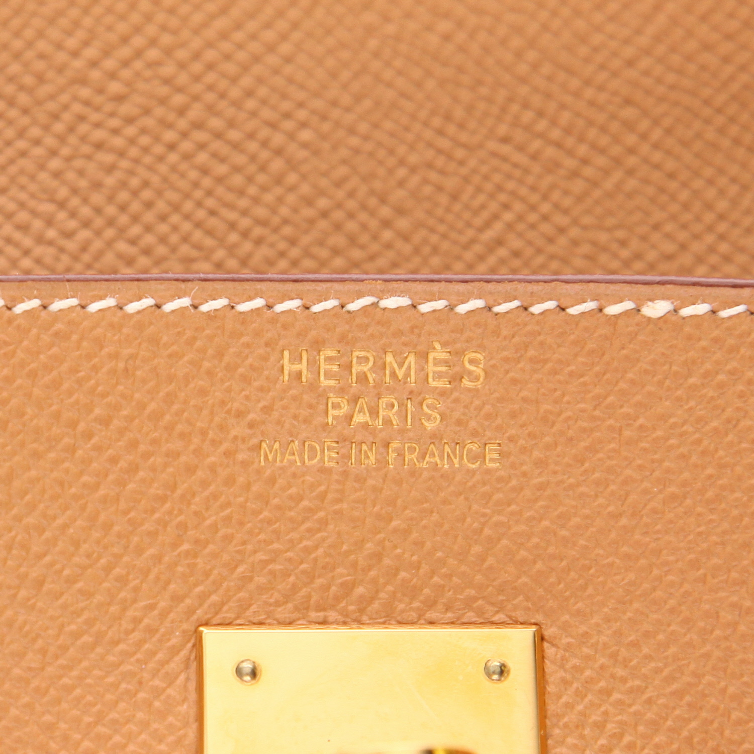 Hermès Birkin 40 cm handbag in brown Courchevel leather - Detail D2