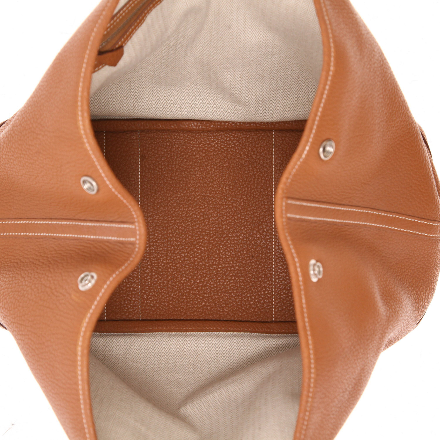 Shopping bag Hermès  Garden Party 36 cm in pelle togo gold - Detail D3