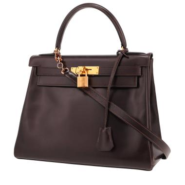 Sac à main Hermès  Kelly 28 cm en cuir box marron